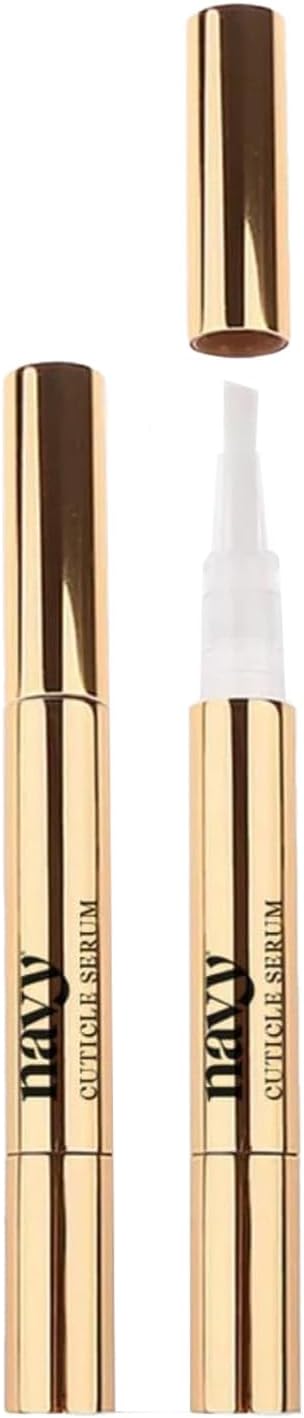 Navy Cuticle Oil Pen 4Ml – Hydrating Nail & Cuticle Serum With Collagen, Jojoba & Argan Oil | Refillable Travel Size | Nourishing Cuticle Cuticle Treatment | Made In Uk