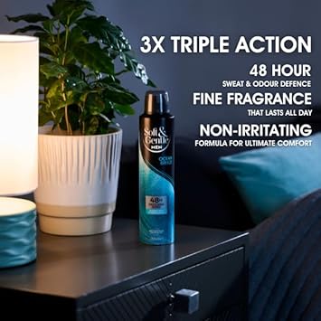 SOFT & GENTLE Ocean Breeze Men's Antiperspirant Deodorant Spray 250ml | Triple Formula | 48 Hour Protection : Amazon.co.uk: Beauty