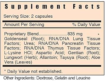 Systemic Formulas Bio Function R Lung #80 : Health & Household