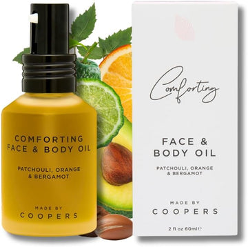 Made By Coopers Comforting Face & Body Oil With Argan And Avocado Oil | Anti-Aging Ingredients – Vitamin-Rich Plant Oils And Essential Oils, 60Ml