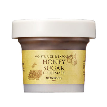 Skinfood Mask Honey Sugar 120G - Facial Pore Cleanser, Nourishing & Firming Skin Exfoliator - Wash Off Face Masks W/Melting Sugar For Healthy And Smooth Skin- Shower-Proof Texture (4.23 Oz)