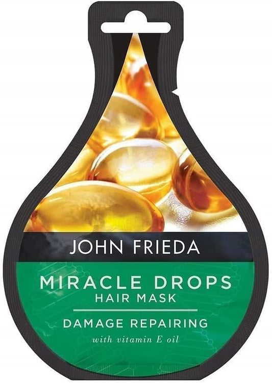 John Frieda Miracle Drops Damage Repairing Hair Mask 25 ml, Restoring and Hydrating Deep Conditioner for Dry, Damaged and Stressed Hair : Amazon.co.uk: Beauty