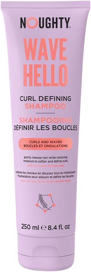 Noughty 97% Natural Wave Hello Curl Defining Conditioner To Condition Enhancing Soften And Define Curls With Sea Kelp Extract And Avocado Oil Sulphate Free Vegan Haircare 1L