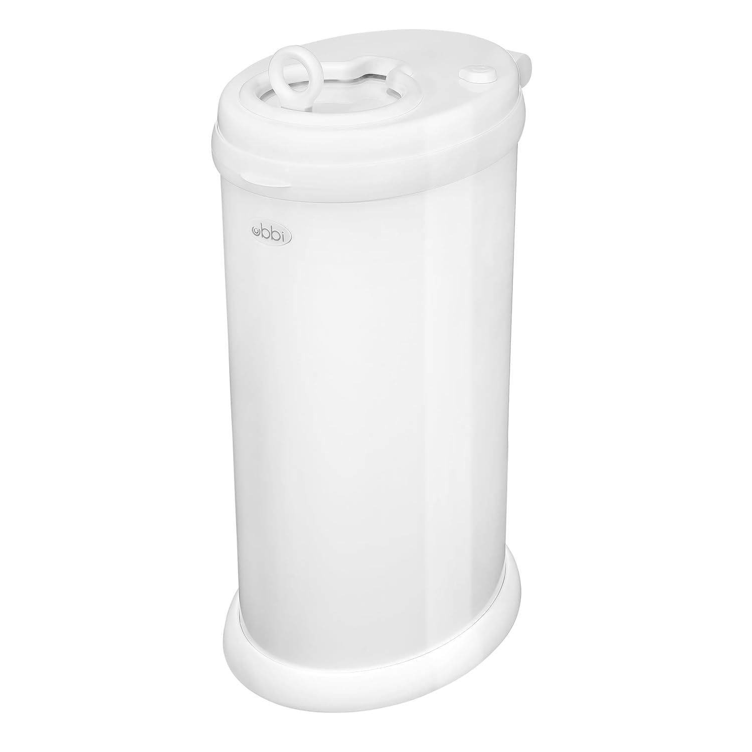 Ubbi Steel Diaper Pail, Odor Locking, No Special Bag Required, Award-Winning, Registry Must-Have, White