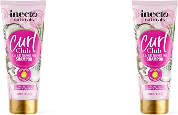 Inecto Naturals, Curl-Defining Shampoo 250Ml, Vegan & Cruelty Free, Frizz Styling, Curl Control For Curly Or Wavy Hair, 100% Natural
