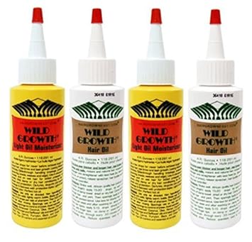 WILD GROWTH HAIR SYSTEM (2 PACK) Wild Growth Hair Oil and Wild Growth Light! Hair Conditioner, Detangler, Extender! With Olive oil, Jojoba oil, Coconut oil & more! : Beauty & Personal Care