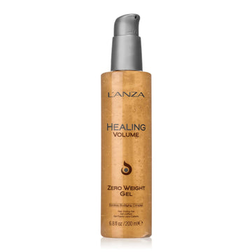 L'Anza Healing Volume Zero Weight Gel, Extra Hold Hair Gel Dramatically Boosts Shine, Volume, And Thickness Of Fine Flat Hair, And Styling Gel For Edge Control, Braiding & Hair Styling (6.8 Fl Oz)