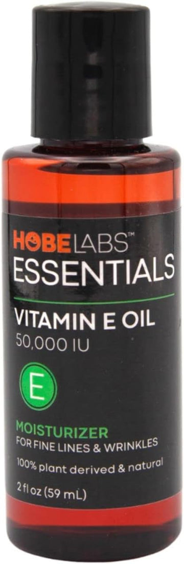 Hobe Labs Vitamin E Oil 2 oz - Antioxidant, High Potency 50,000 IU, Mo