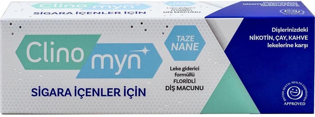 Clinomyn Original Toothpaste For Smokers, Removes And Prevent Nicotin Stain, 75 Ml