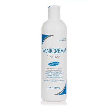 Vanicream Shampoo – Ph Balanced Mild Formula Effective For All Hair Types And Sensitive Scalps - Free Of Fragrance, Lanolin, And Parabens – 12 Fl Oz