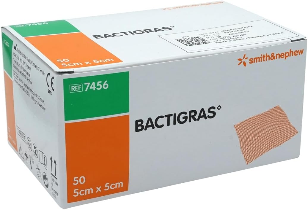 Sp Bactigras Dressing 5Cm X 5Cm - Pack Of 50