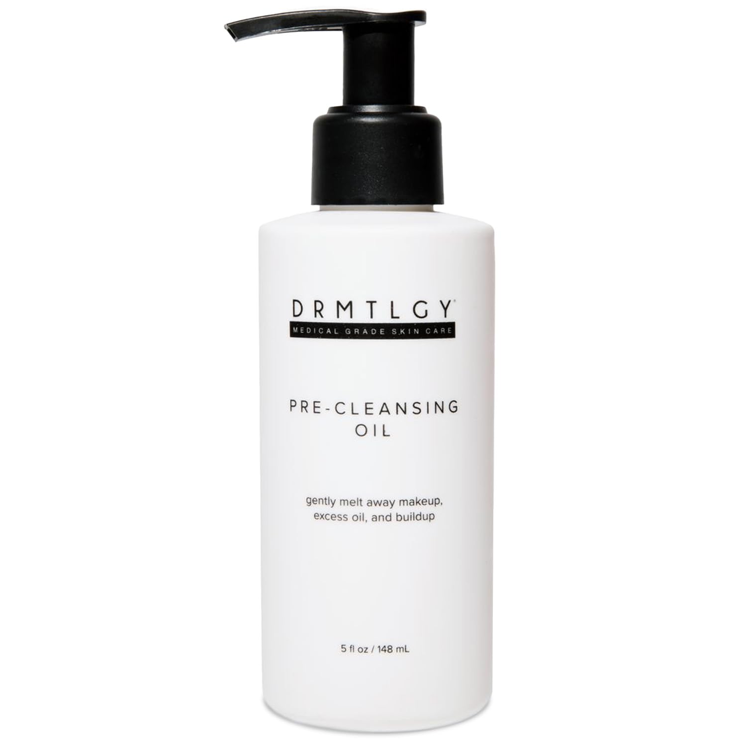 Drmtlgy Pre-Cleansing Oil - Makeup Remover Oil To Be Paired With Facial Cleanser - Oil Cleanser For Face - Melts Mascara, Makeup, & Preps For Cleansing, 5 Fl Oz