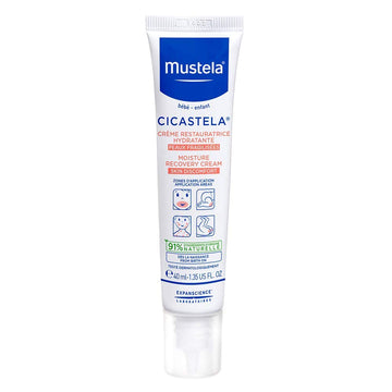 Mustela Cicastela Moisture Recovery Cream - Multipurpose Baby Ointment For Skin Discomfort - With Natural Avocado & Hyaluronic Acid - Fragrance-Free - 1.35 Fl. Oz