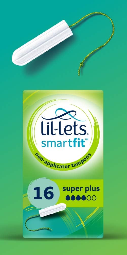 Lil-Lets Non-Applicator Super Plus Tampons, 1 Pack of 16, Heavy Flow