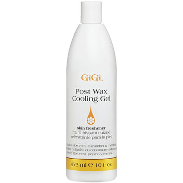 Gigi Post Waxing Cooling Gel - Soothing After Wax Treatment, Skin Freshener & Moisturizer For Smooth Skin, 16 Fl. Oz