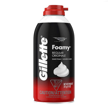 Gillette Foamy Regular Shaving Cream 11 oz (Pack of 6) : Beauty & Personal Care