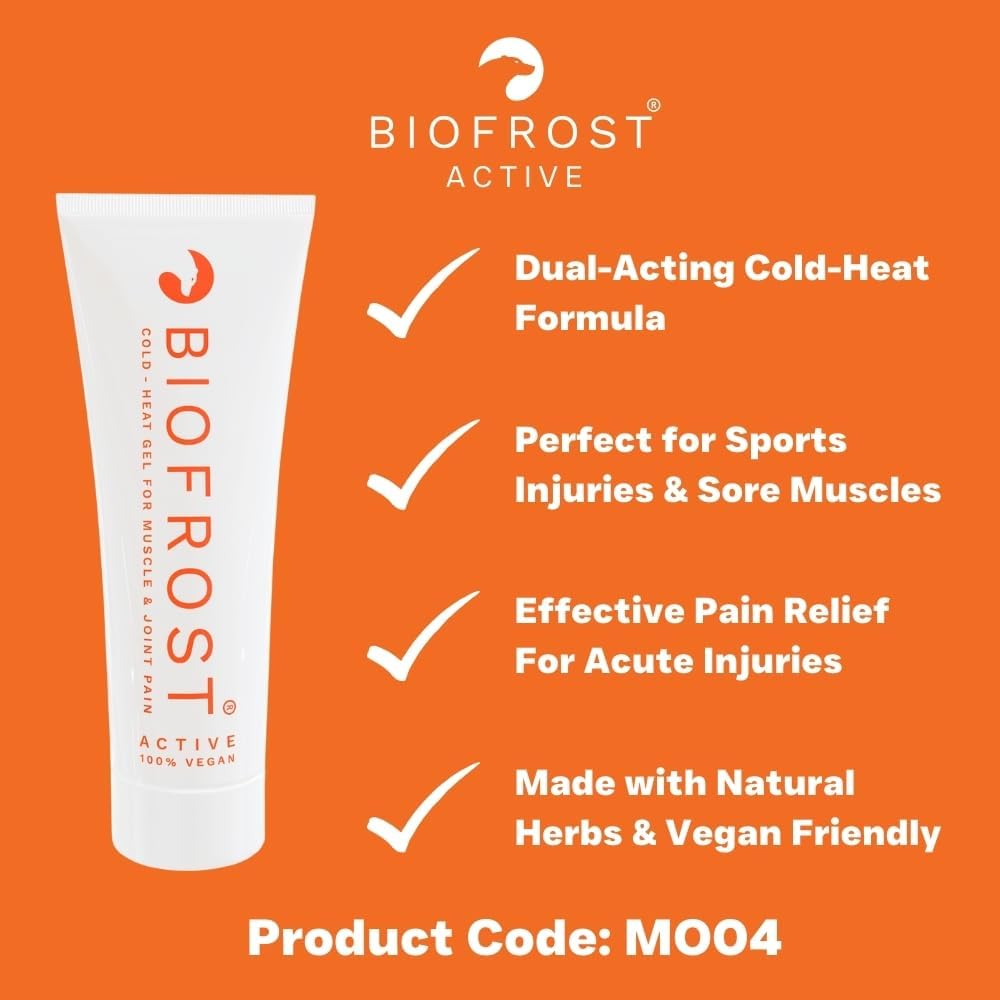 Biofrost Active | Effective Pain Relief | Dual-Action Cool Heat Gel | Perfect for Releasing Muscle Tension & Promoting Body Relaxation | Anti-inflammatory | 100ml Bottle