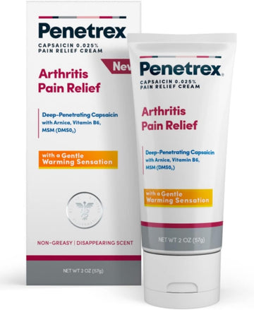 Penetrex Warming Pain Relief Cream ? Deep Penetrating Capsaicin with Arnica, Vitamin B6 & MSM(DMSO2) ? Apply to Hands, Wrists, Feet, Knees, Elbows and Other Affected Areas, 2 oz