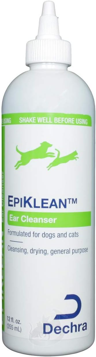 Dechra EpiKlean Ear Cleanser for Dogs & Cats (12oz) - Cleansing, Drying & General Purpose : Pet Supplies