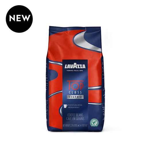 Lavazza Top Class Filtro Whole Bean Coffee Medium Roast 2.2Lb Bag ,100% Natural Arabica, Authentic Italian, Blended And Roasted In Italy, Milk Chocolate And Roasted Hazelnut Aromatic Notes