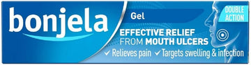 Bonjela Antiseptic Pain-Relieving Gel for Mouth Ulcer Treatment, Cold Sores, Dentures and Mouth Inflammation 15 g (Pack of 3)