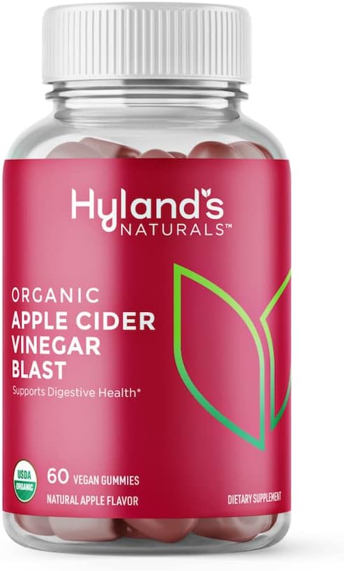 HYLAND'S NATURALS Organic Elderberry Plus Gummies + Apple Cider Videgar Blast Gummies - 120 Vegan Adult Gummies (60 of Each) : Health & Household