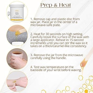 Gigi Crème Wax Microwave Hair Removal Wax For Face & Body, Gentle Soft Wax Formula For Fine To Coarse Hair, At-Home Waxing, 8 Oz : Hair Waxing Skin Cleansers : Beauty & Personal Care