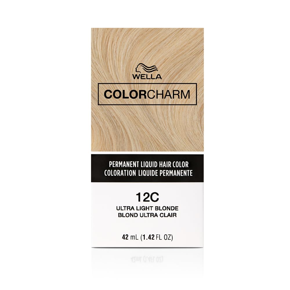 Wella Color Charm Permanent Liquid Hair Color For Gray Coverage, Blonde