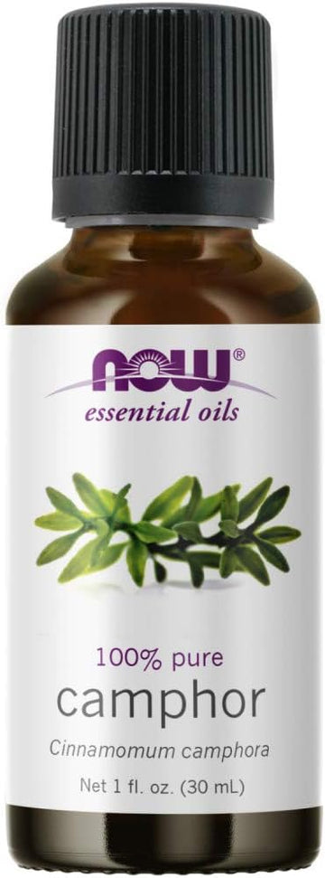 Now Essential Oils, Camphor Oil, Camphorous Aromatherapy Scent, 100% Pure And Purity Tested, Vegan, Child Resistant Cap, 1-Ounce