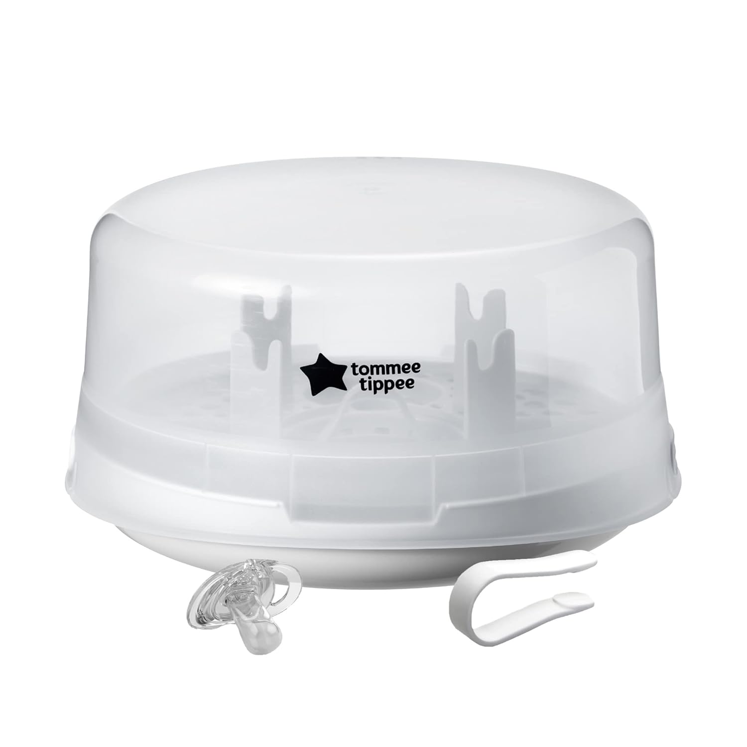 Tommee Tippee Microwave Steam Sterilizer For Baby Bottles And Accessories, 4-Minute Sterilisation Cycle, Kills Viruses And 99.9% Of Harmful Microbes, Compact And Lightweight