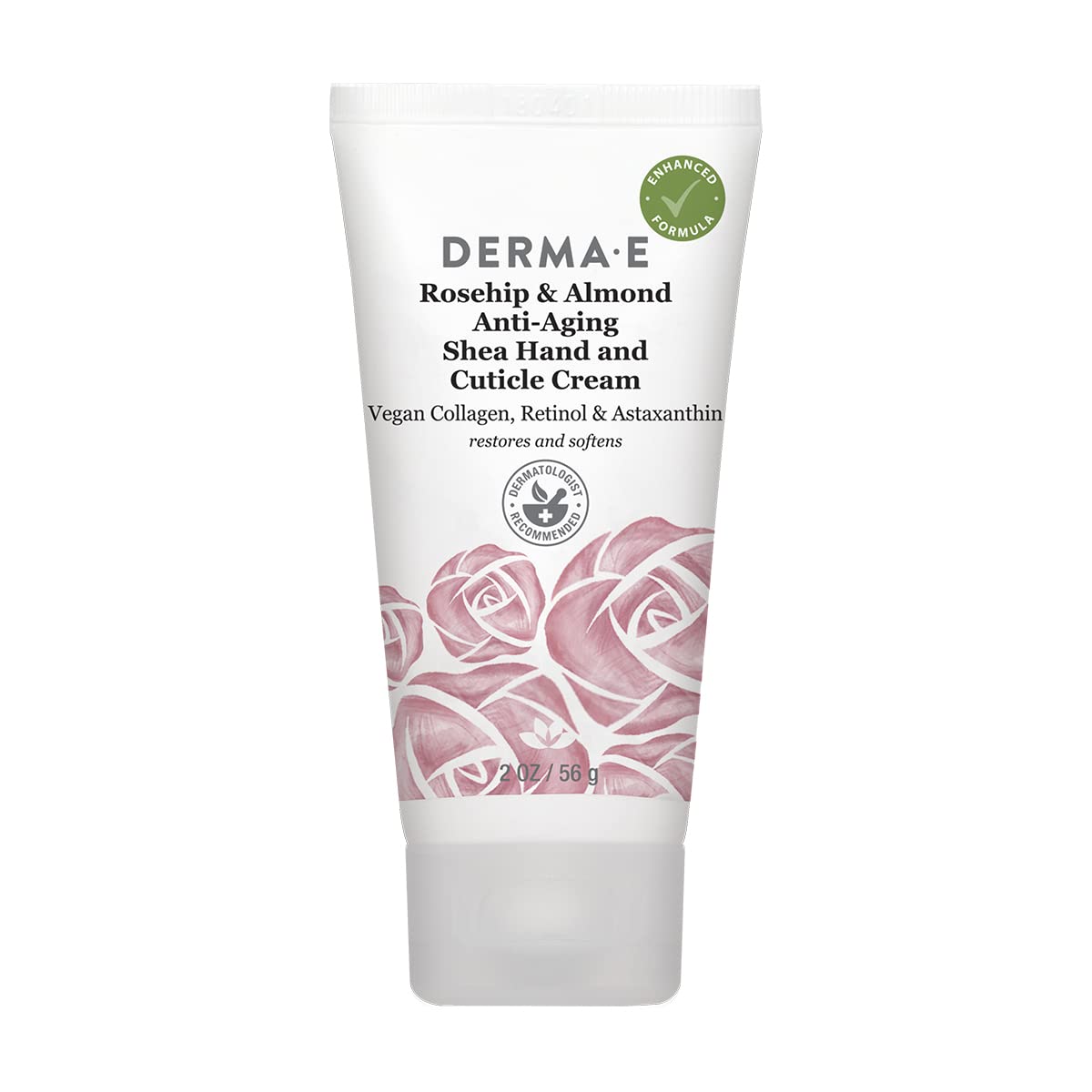 Derma E Rosehip and Almond Anti-Aging Shea Hand and Cuticle Cream – Vegan Collagen, Retinol and Vitamin E Moisturizer for Dry Skin – Cruelty Free Hand Lotion, 2 oz : Beauty & Personal Care