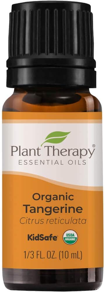 Plant Therapy Organic Tangerine Essential Oil 10 Ml (1/3 Oz) 100% Pure, Undiluted, Therapeutic Grade