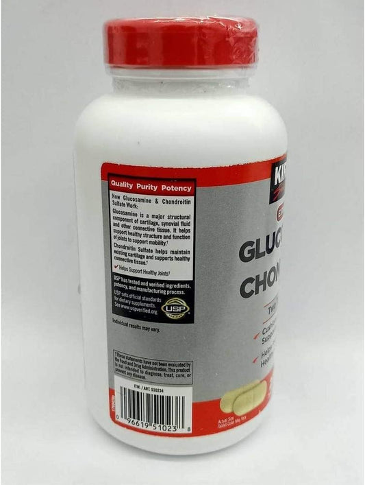 Kirkland Signature Glucosamine 1500Mg/Chondroitin 1200Mg 280 Tablets (Pack Of 2)