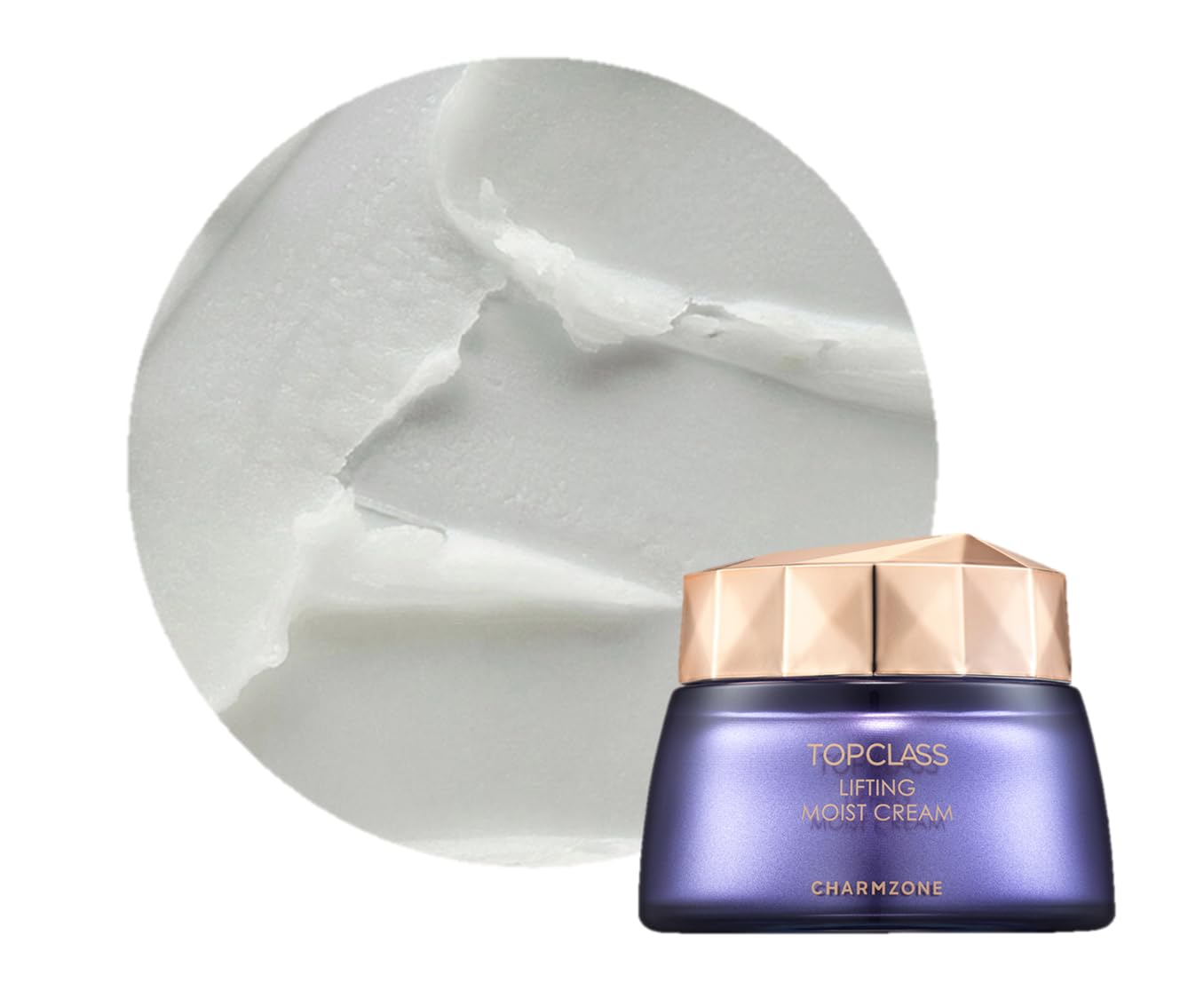 Charmzone Topclass Lifting Moist Cream – Korean Skincare For Firming & Elasticity | Triple Collagen + Protein For Lifting & Hydrating Synergy (1.69 Oz)