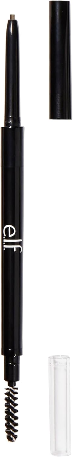 E.L.F. Ultra Precise Brow Pencil, Creamy, Micro-Slim, Precise, Defines, Creates Full, Natural-Looking Brows, Tames And Combs Brow Hair, Brunette 0.05G
