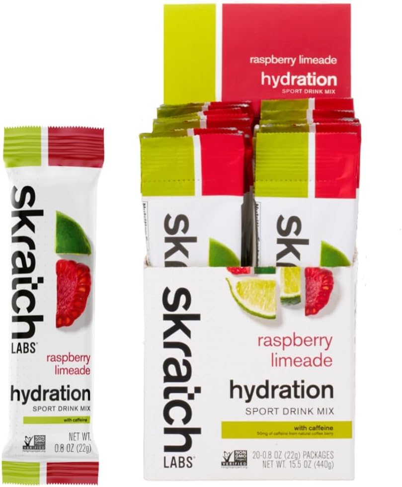 SKRATCH LABS Hydration Packets- Hydration Sport Drink Mix, Raspberry L