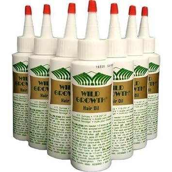 Wild Growth Hair Oil 7pcs x 4oz, Clear, 1 Count, (Pack of 7) (SG_B004JKH7PS_US) : Hair And Scalp Treatments : Beauty & Personal Care