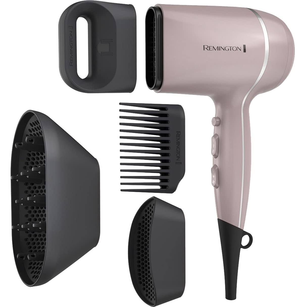 Remington Pro Wet2Style Hair Dryer, With Ionic & Ceramic Drying Technology, Mauve, 1875 Watts Of Drying Power