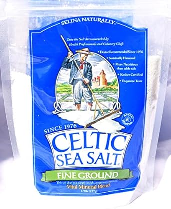 Celtic Sea Salt®, Fine Ground, 8 Ounce Resealable Bag, Pack Of 6