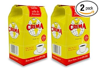 Cafe Crema Medium Roast Ground Puerto Rican Coffee, Bag (Pack Of 2)