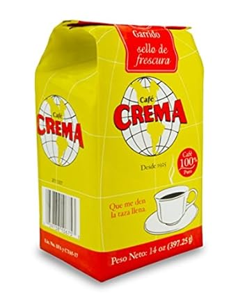 Cafe Crema Medium Roast Ground Puerto Rican Coffee, Bag (Pack of 2)