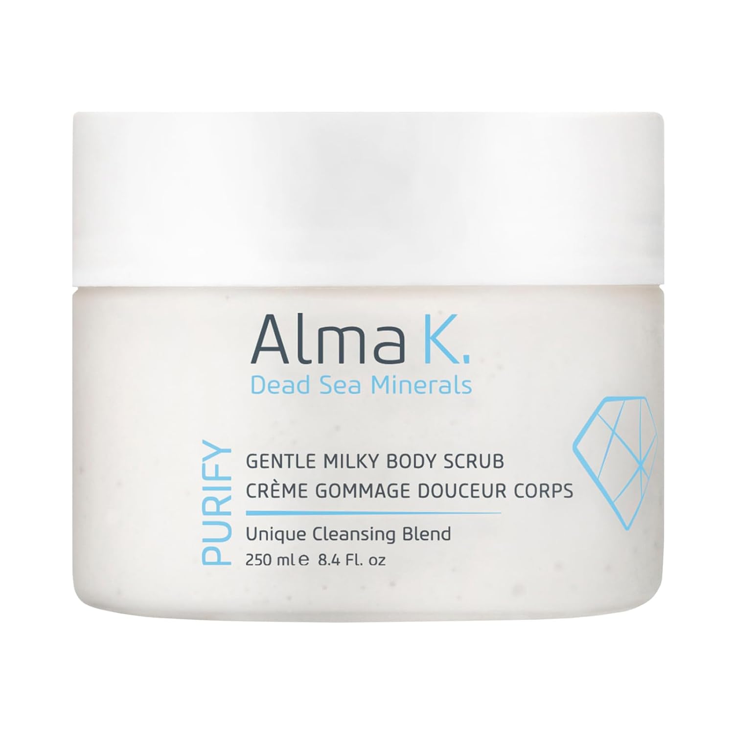 Alma K Gentle Milky Body Scrub - Exfoliating Body Scrub - Body Exfoliator - Shower Scrub With Shea Butter - Exfoliating Scrub For Women - 8.4 Oz