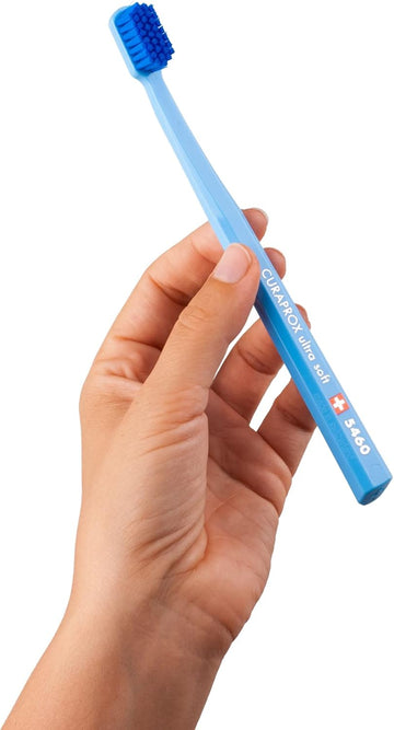 Curaprox Toothbrush Cs 5460 Ultra Soft - Manual Toothbrush For Adults With 5460 Curen® Filaments - Random Color