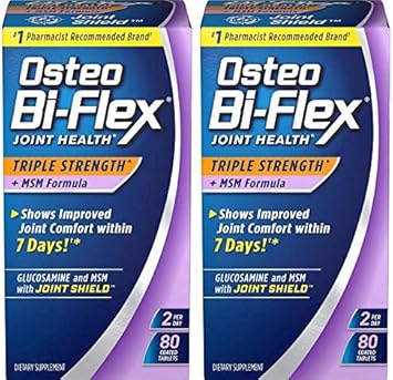 Osteo Bi-ex® Triple Strength with MSM, 80 Coated Table, 2 Pack