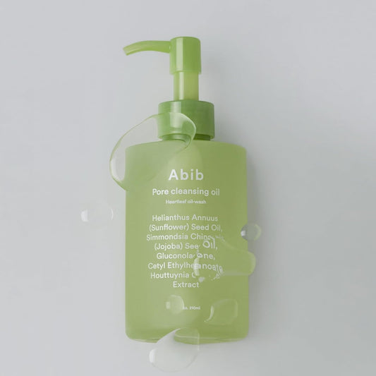 Abib Acne Foam Cleanser Heartleaf Foam (5.07 Fl Oz / 150 Ml) + Pore Cleansing Oil Heartleaf Oil-Wash (7.10 Fl Oz / 210Ml)