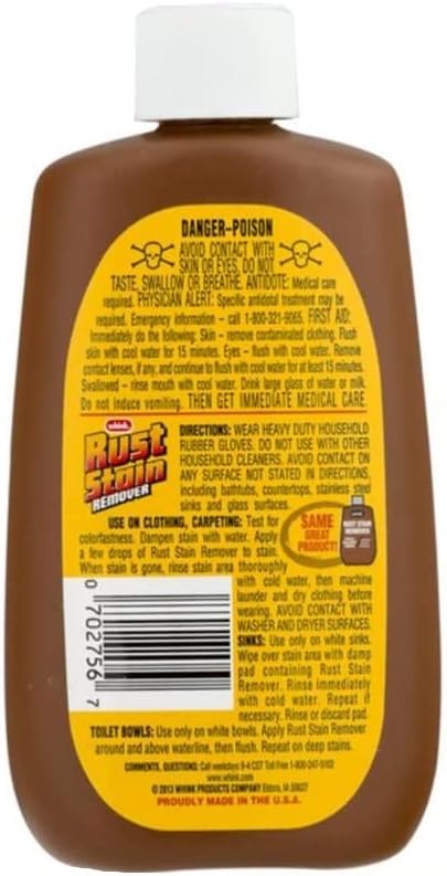 Whink 1281 10OZ Rust/Stain Remover, 10 oz, 10 Ounce