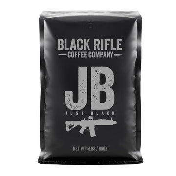 Black Rifle Coffee Company Just Black, Medium Roast Ground Coffee, 5 Lb Bag