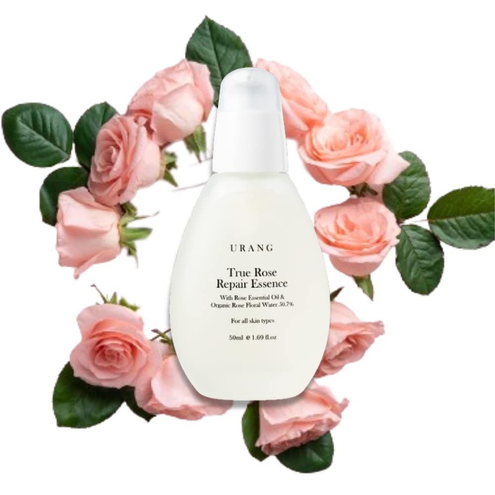 True Rose Repair Essence | Cosmos Natural Certified | 50.7% Rosa Damascena Flower Water & Rose Essential Oil | Deep Healing & Calming Face Moisturizer | Reducing Redness | 1.69 Oz