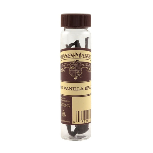 Nielsen-Massey Gourmet Vanilla Beans For Baking And Cooking, 2-Bean Vial With Gift Box