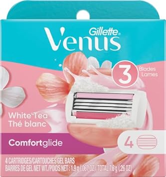 Gillette Venus ComfortGlide White Tea Women's Razor Blades - 4 Refills